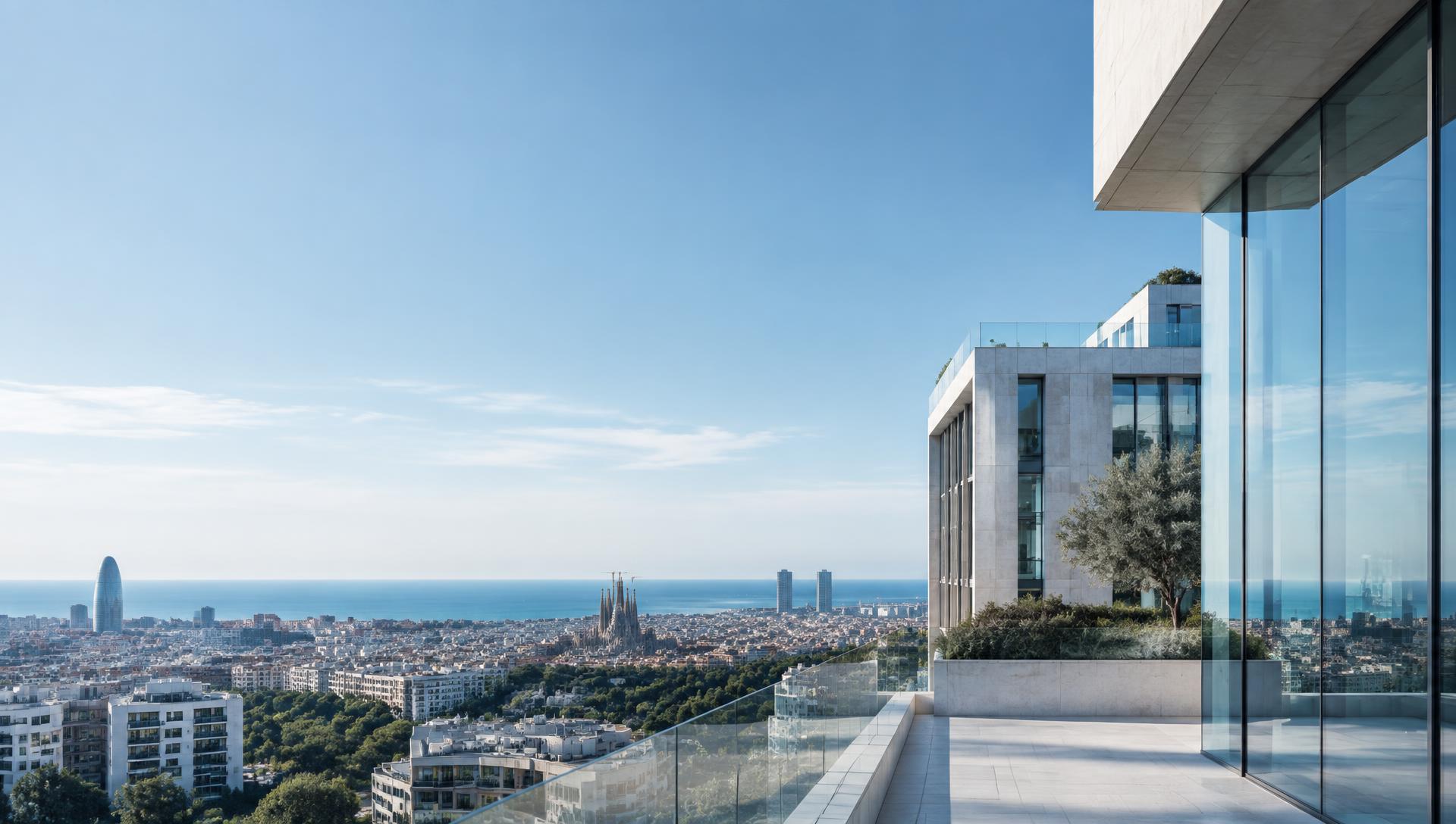 Vista contemporánea de Barcelona